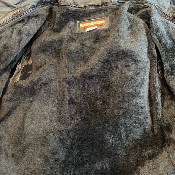 Tudor Court Vintage Patchwork Leather Jacket Sz. Sm. Petite SI-776 - Picture 11 of 11